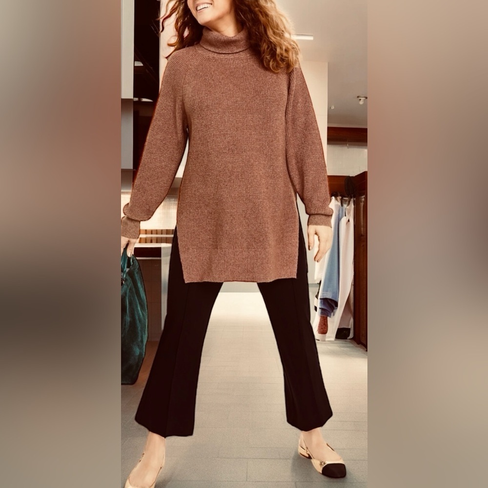 sweater, brand, ON.34th, knitted, brown, size S